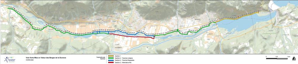 Tracé définitif - Voie verte de Rousset à Venterol