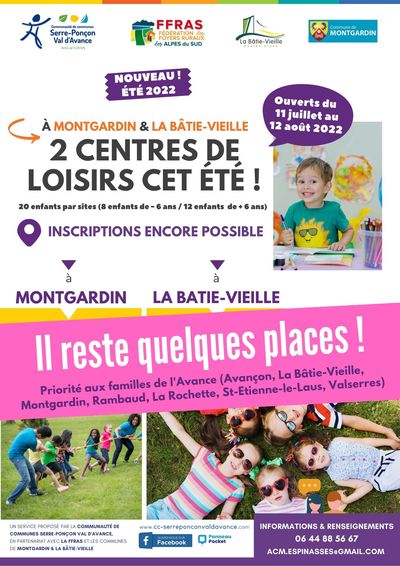 Centres de loisirs : il reste quelques places !