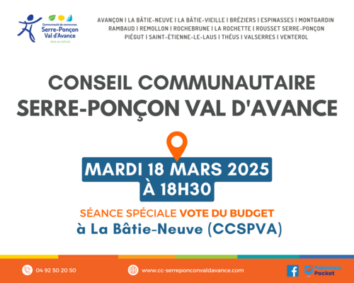 Conseil de la CCSPVA > 18 mars 2025