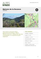 VENTEROL "Balcons de la Durance" Boucle 2h30 - 4,8 km / Moyen