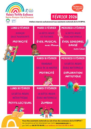 RPE CCSPVA - Agenda février 2026