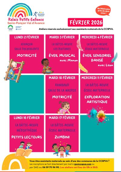 RPE CCSPVA - Agenda février 2026