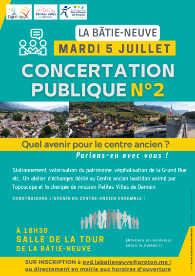 Concertation publique Mardi 5 Juillet 2022