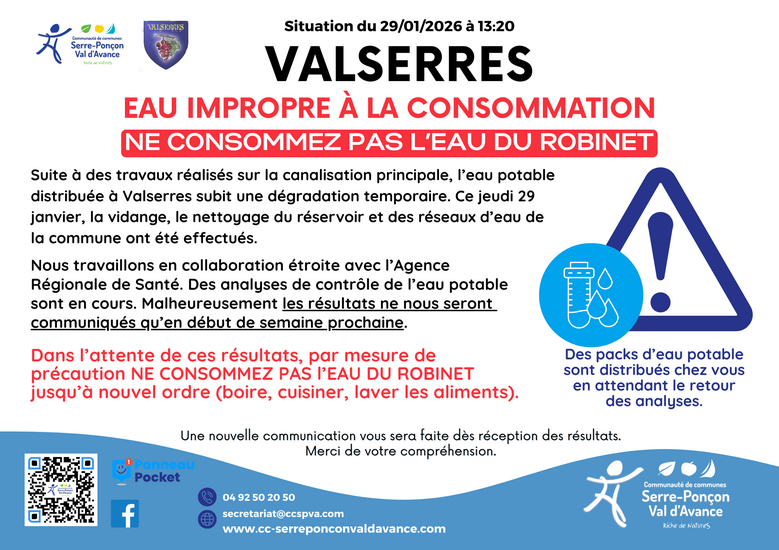 État des lieux du 29/01/2026 à 14:00