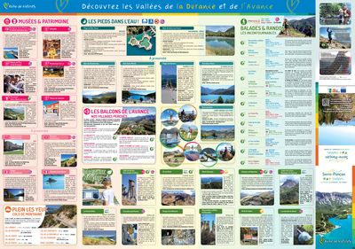 Carte touristique Serre-Ponçon Vallées