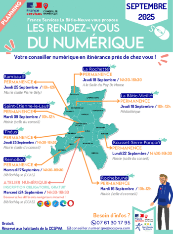 Ateliers numériques en septembre 2025