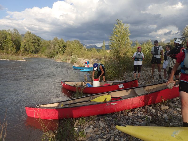 Canoë sur la Durance entre Rousset et Tallard