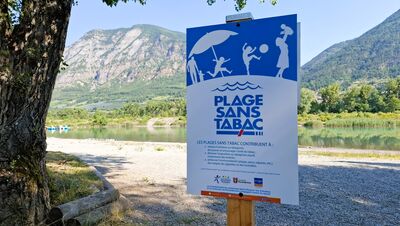 Plages sans Tabac en partenariat avec la Ligue contre le cancer du 05