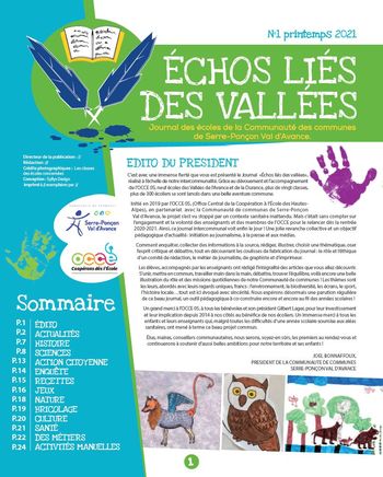 JOURNAL DES ECHOS LIES DES VALLEES 2021 N°1