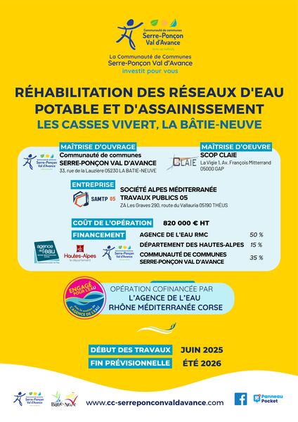 Réhabilitation des réseaux - Les Casses Vivert