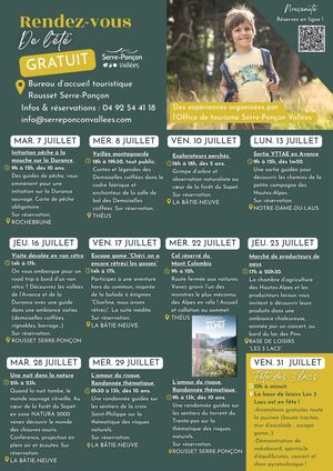 Programme juillet 2026