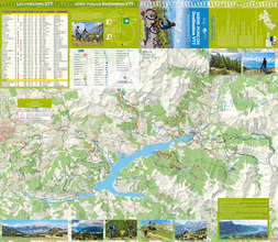 Carte VTT-FFC Serre-Ponçon / en vente 3€ dans les Offices de tourisme