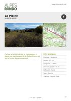 BATIE-NEUVE "La Plaine" - Boucle 2h20 - 7,8 km / Facile 