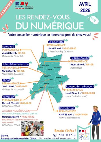 Ateliers numériques - Avril 2026