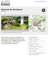 RAMBAUD "Balcons de Rambaud" Boucle 1h30 - 2,7 km / Facile