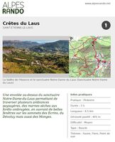 ST ETIENNE LE LAUS "Crêtes du Laus" Boucle 3h - 8,5 km / Moyen