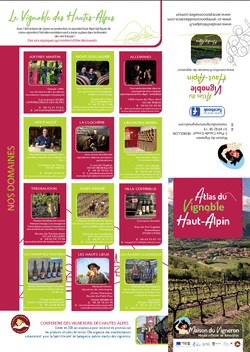 Carte Atlas du Vignoble Haut-Alpin 2022 