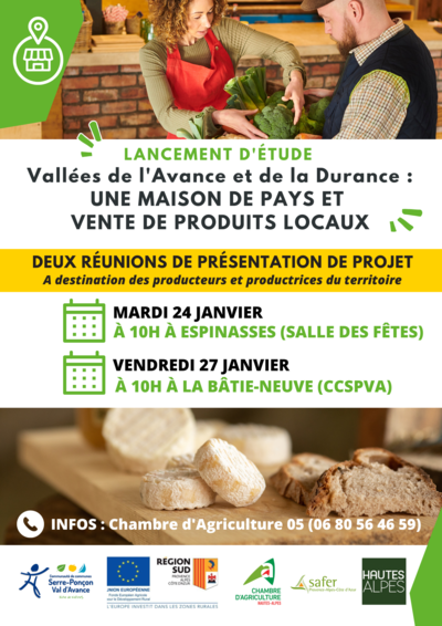 REUNIONS PUBLIQUES 24 ET 27 JANVIER - PROJET DE MAISON DE PAYS 