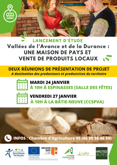 REUNIONS PUBLIQUES 24 ET 27 JANVIER - PROJET DE MAISON DE PAYS 