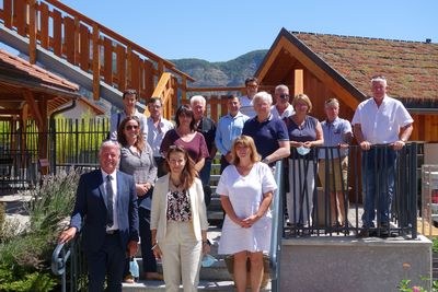 La délégation au Musée Apiland - Rousset