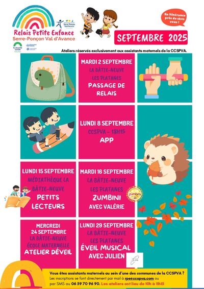Planning de septembre - RPE CCSPVA