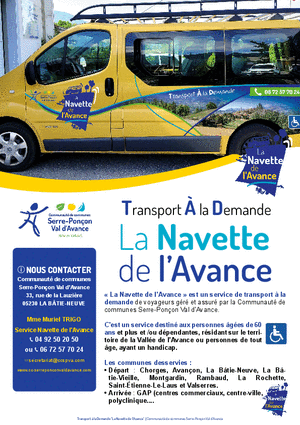 Brochure à télécharger "La Navette de l'Avance"