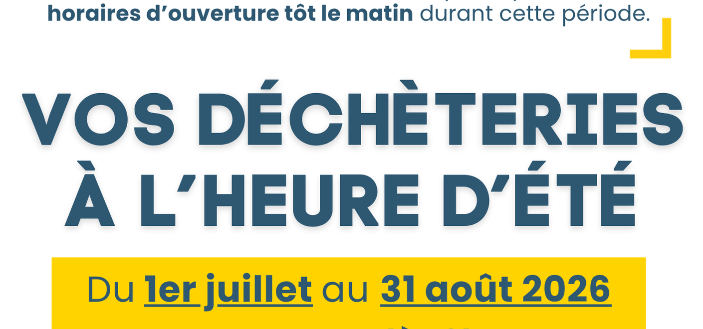 Affiche horaires d'été