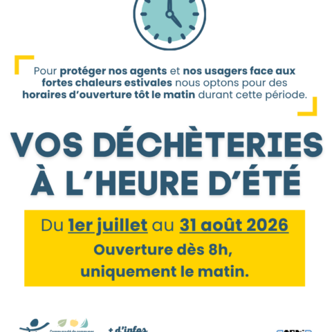 Affiche horaires d'été