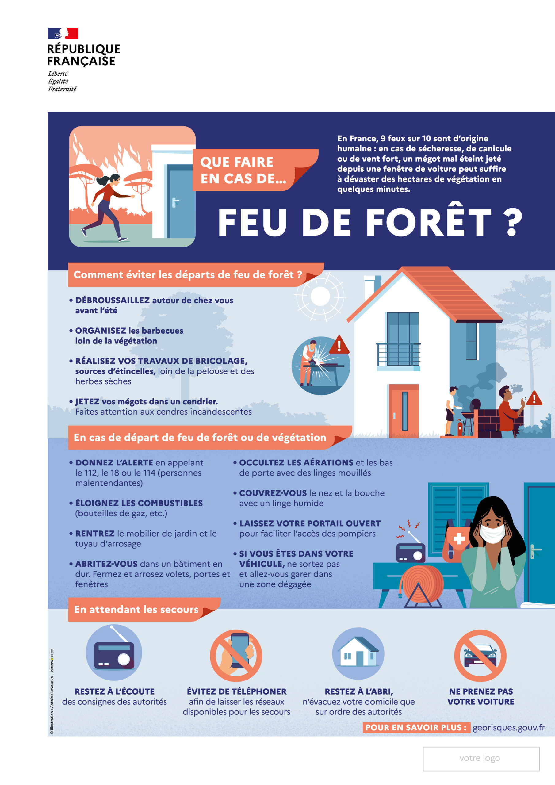 Que faire en cas de FEU DE FORÊT ?